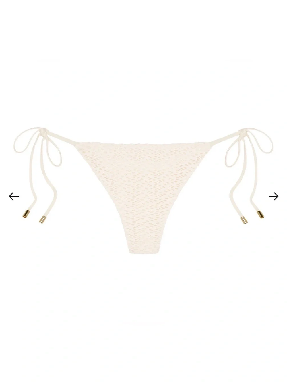 Monday Swimwear LE MARAIS BOTTOM - IVORY CROCHET | small